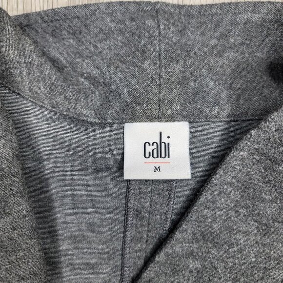 Cabi rebel Zip-Front Gray light jacket cartigan sweater zipper detail - Picture 8 of 9